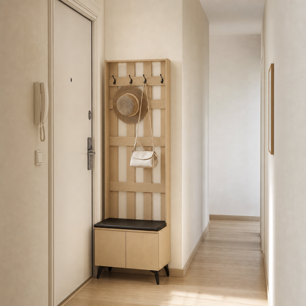 Garderobe 60 cm Holzoptik – Passt in den schmalsten Flur