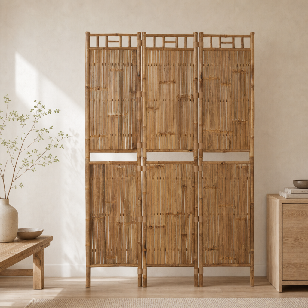 Raumteiler Bambus 180 cm – Bambus statt Kunststoff