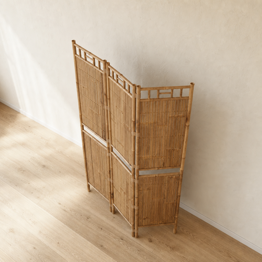 Raumteiler Bambus 180 cm – Jedes Element 40 cm