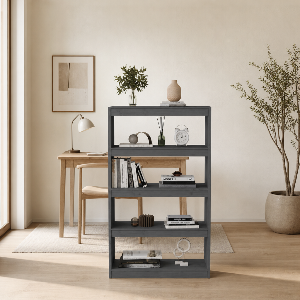 Standregal 80 cm Kiefer – Trennt auf Augenhöhe